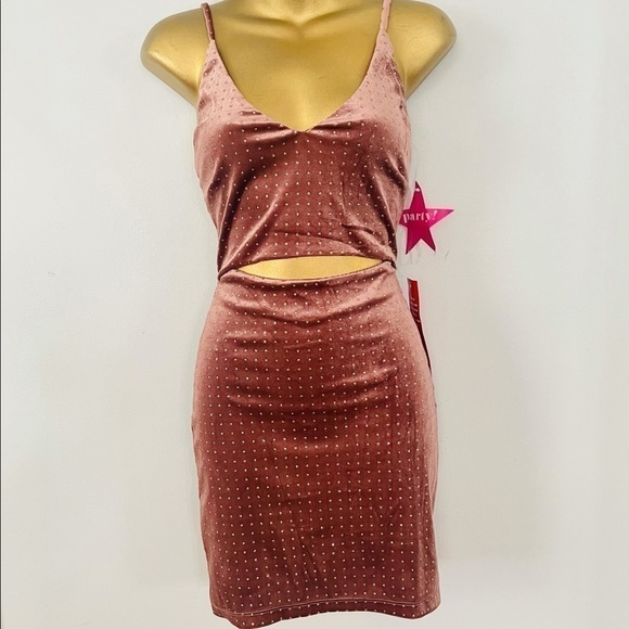 Velvet polka dot matching dress set new - Picture 1 of 4